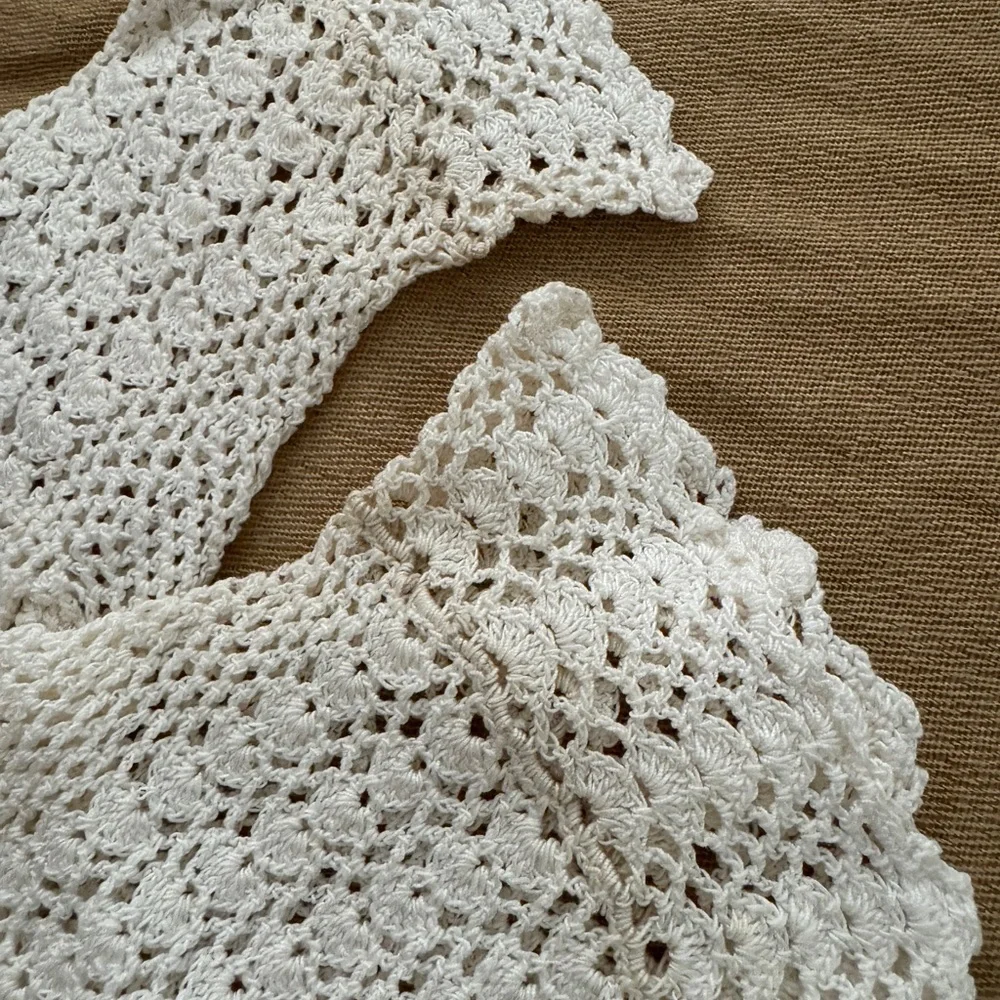Vintage White Crochet Gloves Cottagecore XS/S